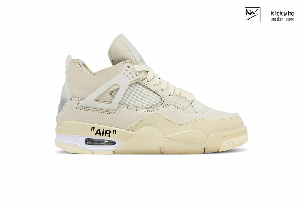 godkiller off-white x wmns air jordan 4 ''sail'' cv9388 100 (women size up to 17)