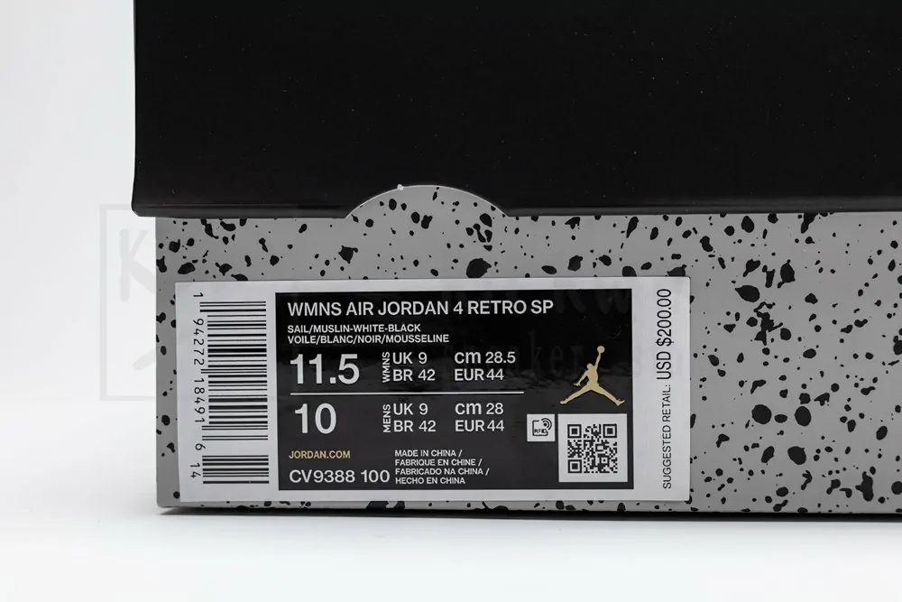 godkiller off-white x wmns air jordan 4