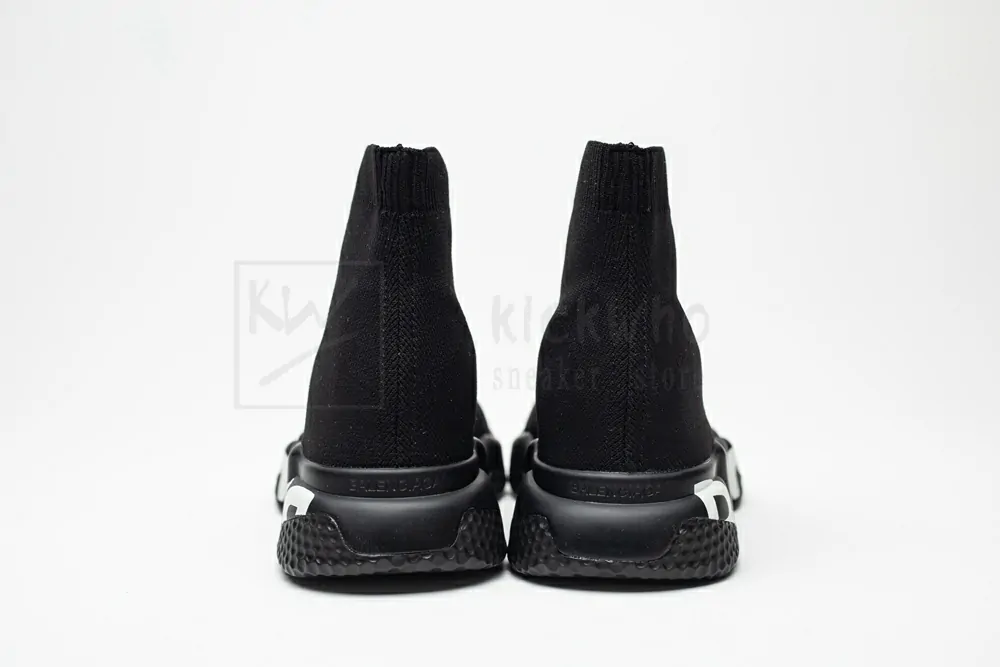 Ba*len*cia*ga speed graffiti trainers black white logo 605942w05ge1006