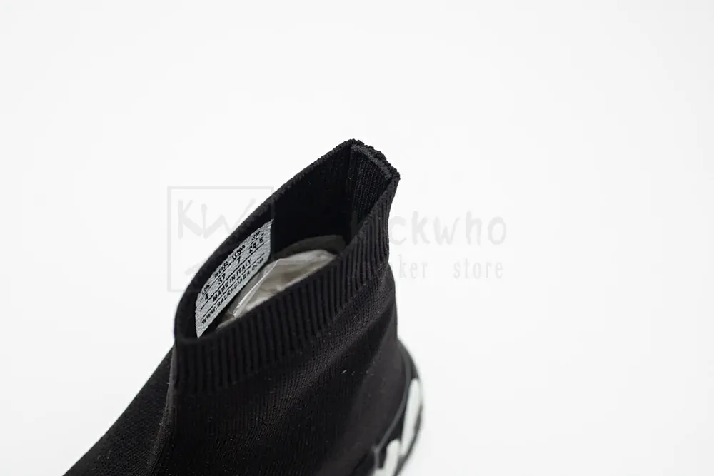 Ba*len*cia*ga speed graffiti trainers black white logo 605942w05ge1006