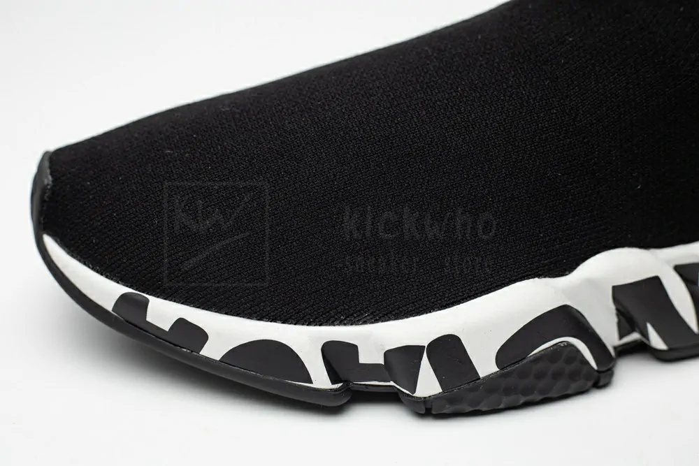 Ba*len*cia*ga speed graffiti trainers black white 605972w05ge1015