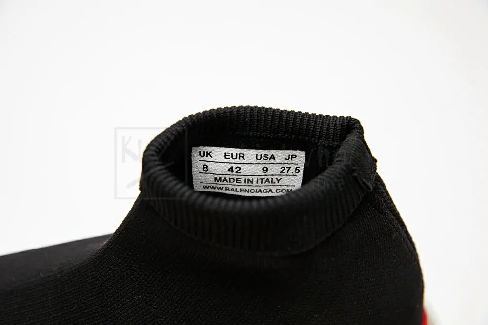 Ba*len*cia*ga speed clear sole black red