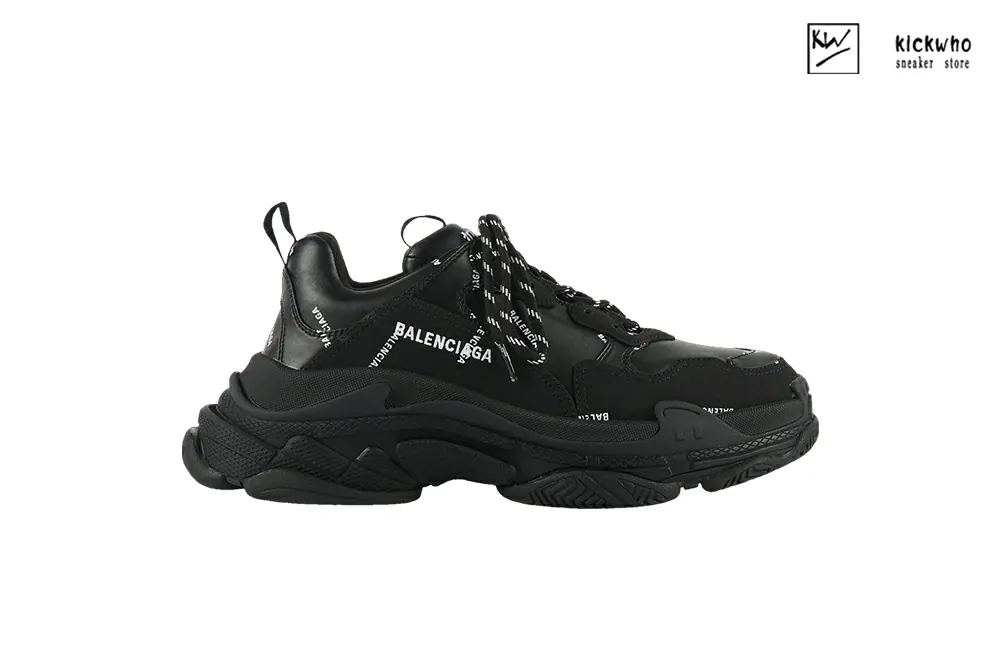 Ba*len*cia*ga triple s trainer ''allover logo - black'' 536737 w2fa1 1090