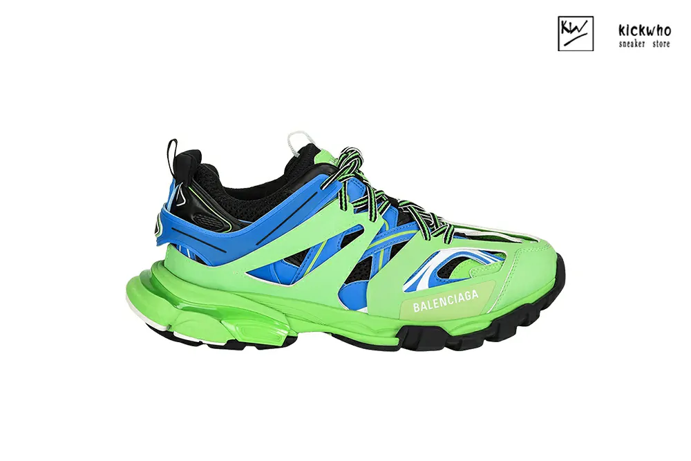Ba*len*cia*ga track trainer ''blue green''