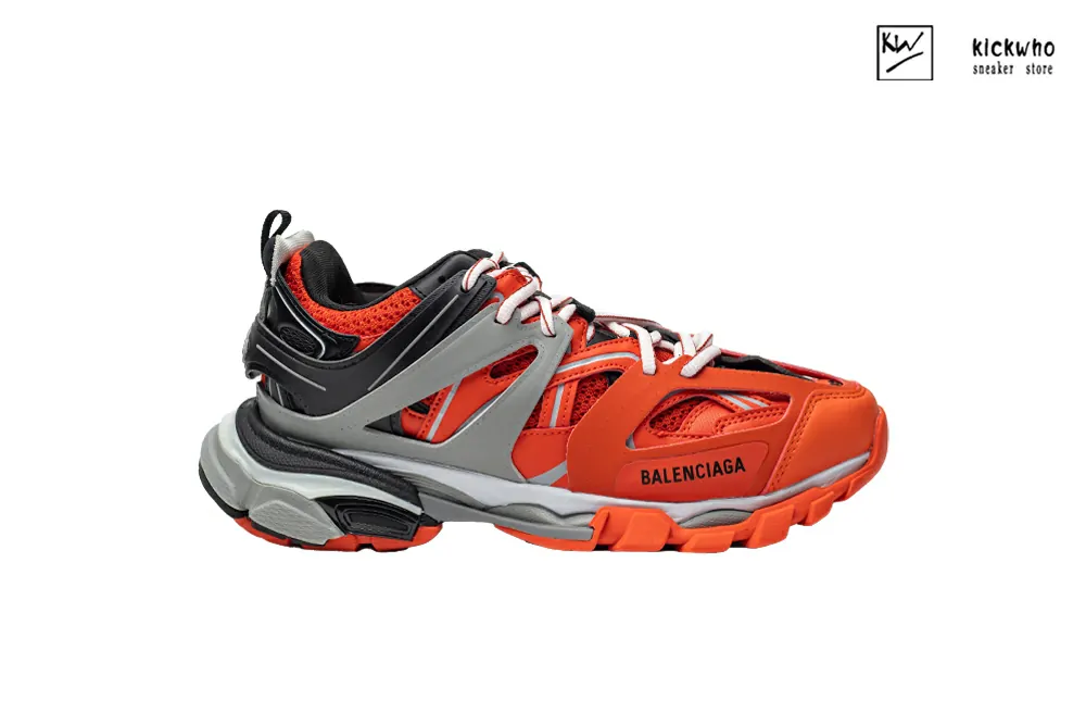 Ba*len*cia*ga track trainer orange grey