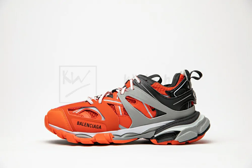 Ba*len*cia*ga track trainer orange grey