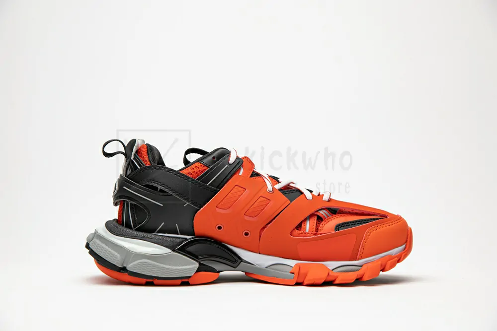 Ba*len*cia*ga track trainer orange grey