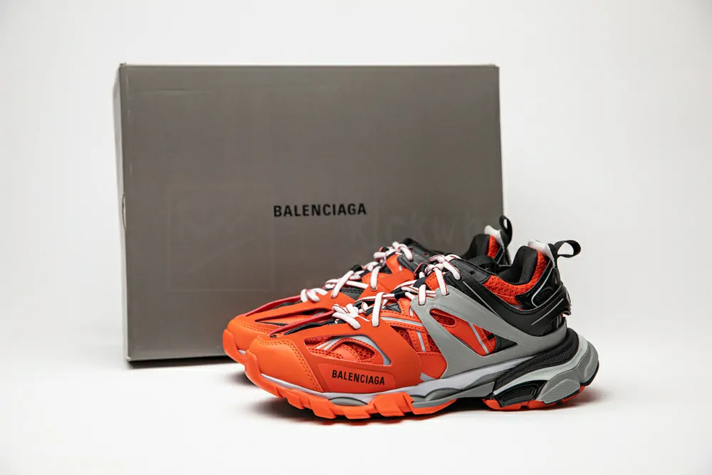 Ba*len*cia*ga track trainer orange grey
