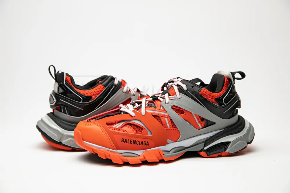 Ba*len*cia*ga track trainer orange grey
