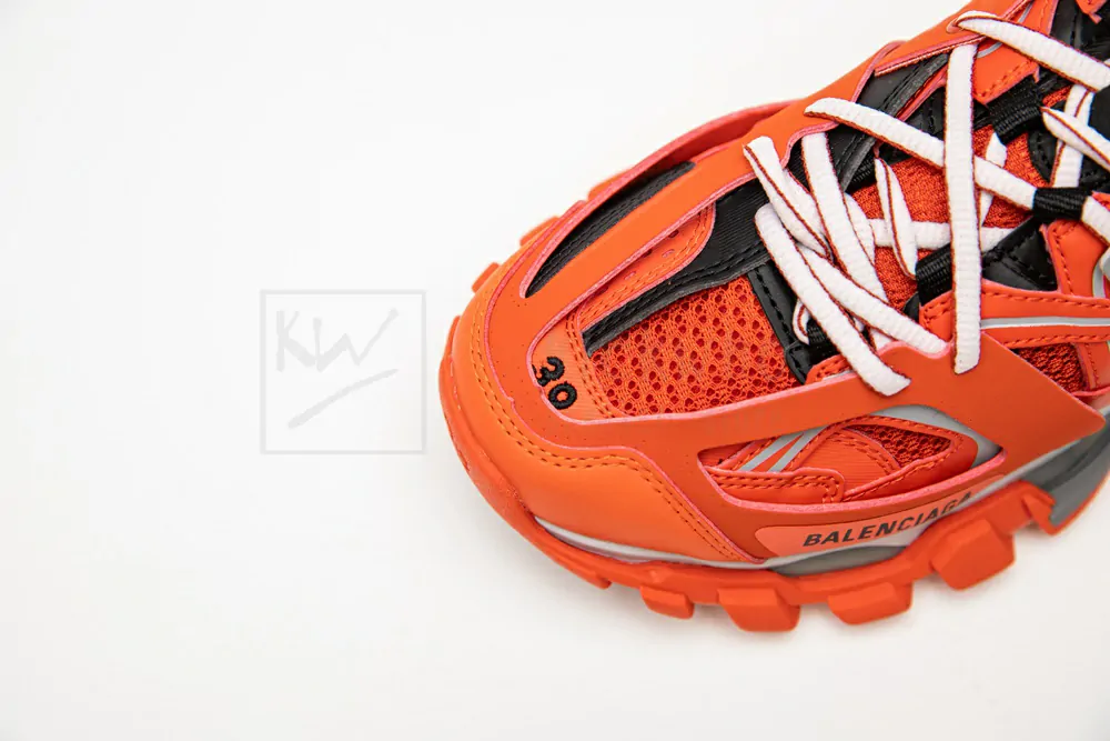 Ba*len*cia*ga track trainer orange grey