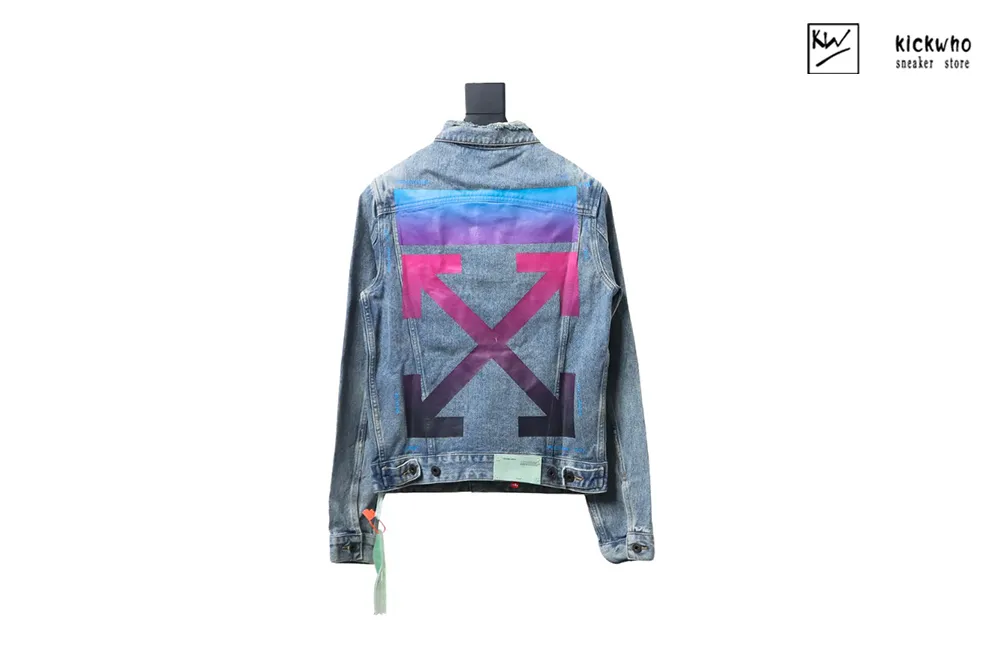 offwhite gradient arrow denim jacket