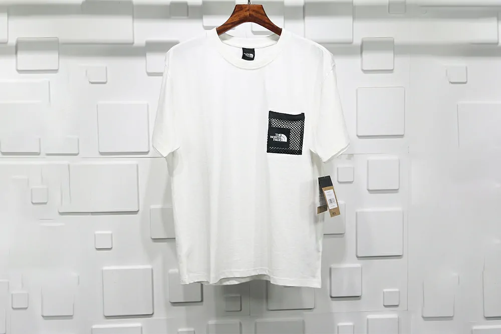 t*f net pocket t-shirt white