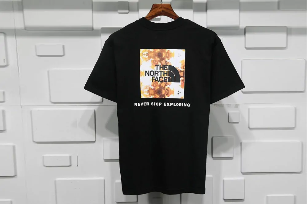 t*f squre logo t-shirt black