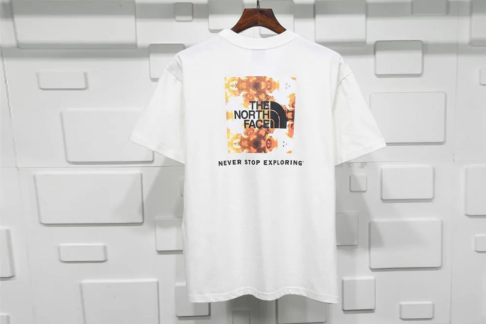 t*f squre logo t-shirt white