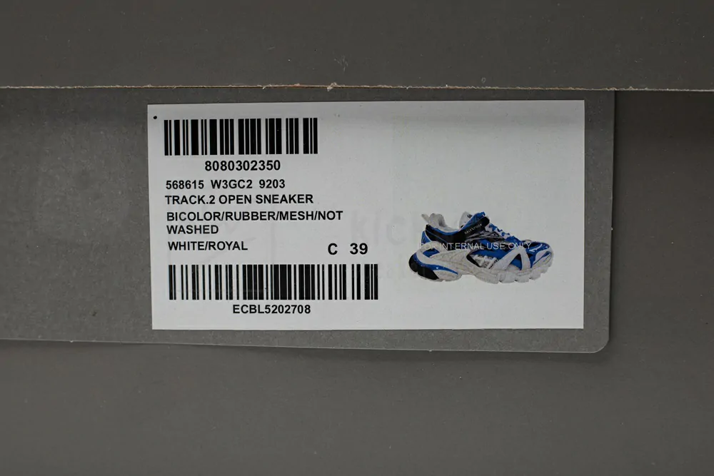 Ba*len*cia*ga wmns track.2 sneaker white black blue