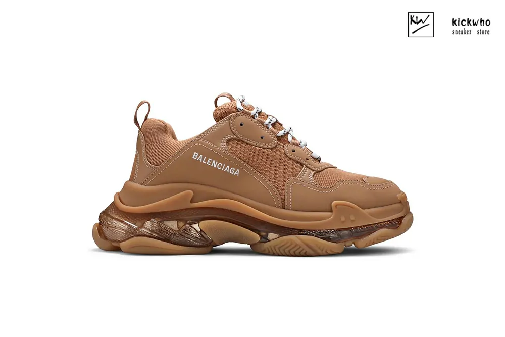 Ba*len*cia*ga triple s sneaker ''clear sole - light camel''