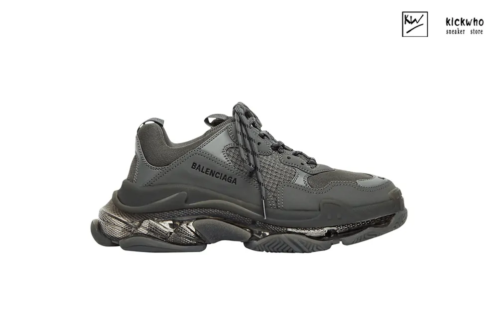 Ba*len*cia*ga triple s sneaker ''clear sole - dark grey''