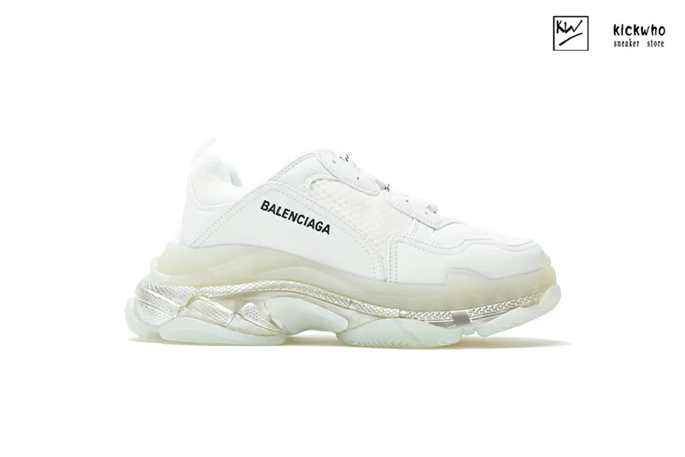 Ba*len*cia*ga triple s sneaker ''clear sole - white''