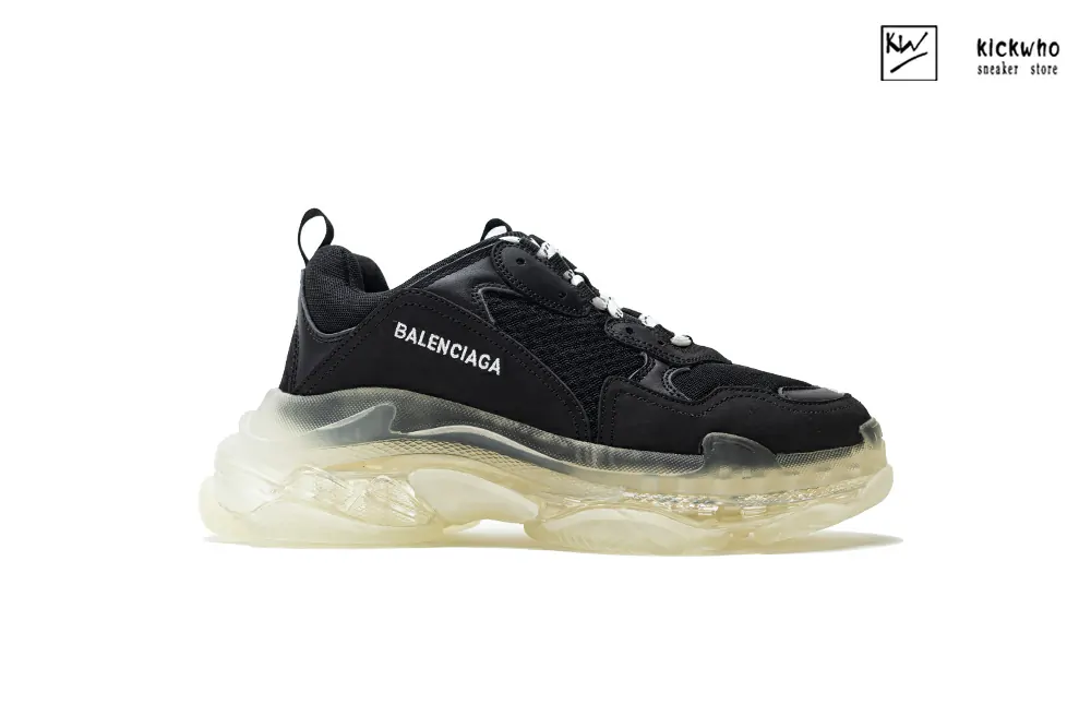 Ba*len*cia*ga wmns triple s sneaker ''clear sole - black transparent''