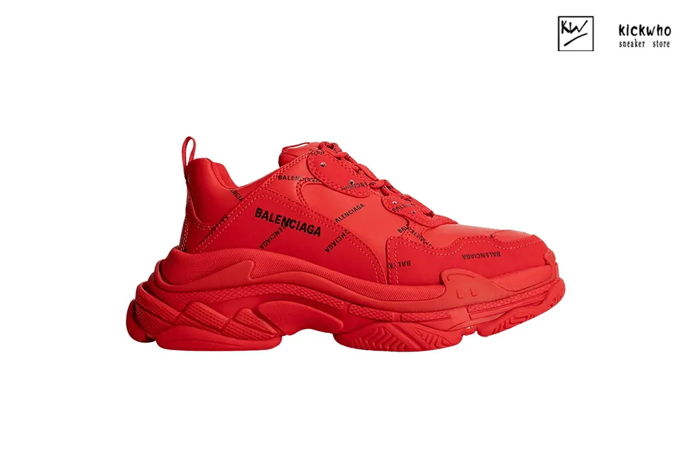 Ba*len*cia*ga wmns triple s sneaker ''all over logo - bright red''