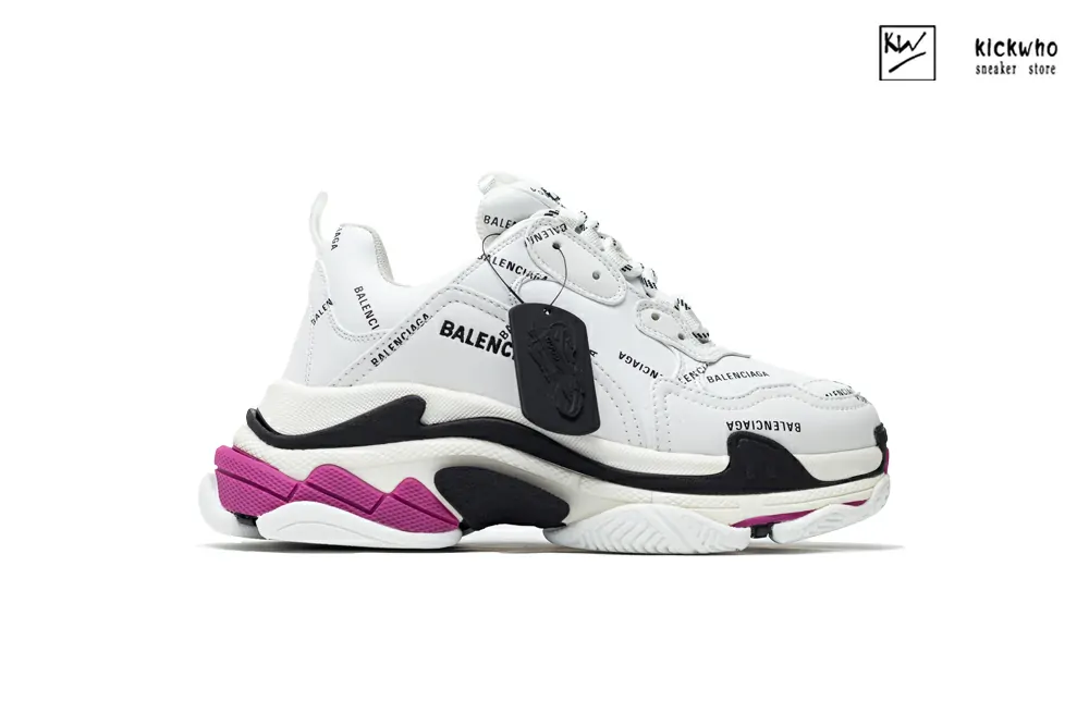 Ba*len*cia*ga wmns triple s ''white black fuchsia''