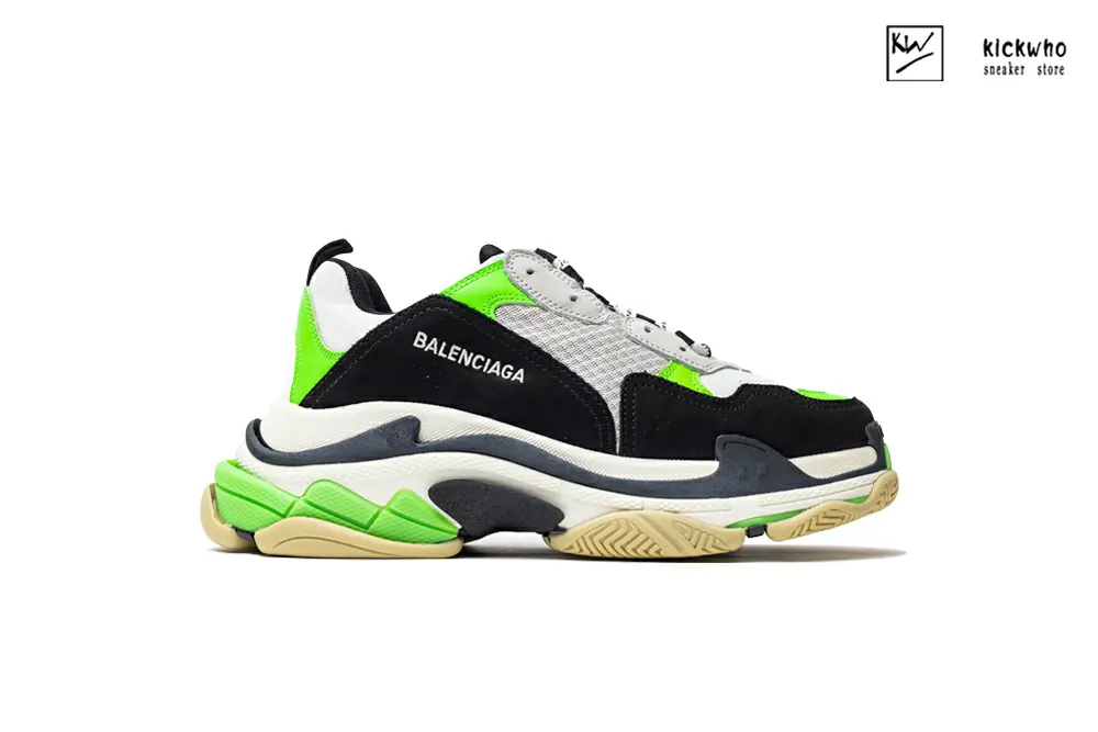 mr. porter x Ba*len*cia*ga wmns triple s trainer ''neon green'' 2018