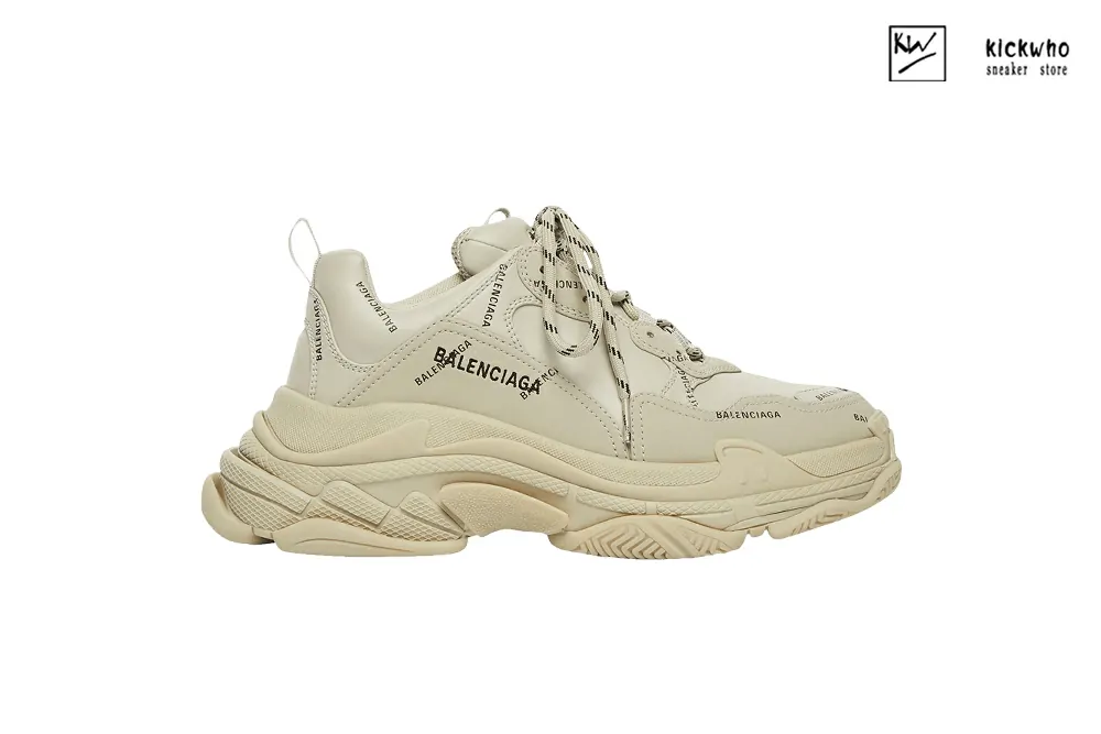 Ba*len*cia*ga wmns triple s sneaker ''all over logo - beige''