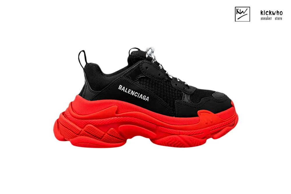 Ba*len*cia*ga triple s sneaker ''black red''