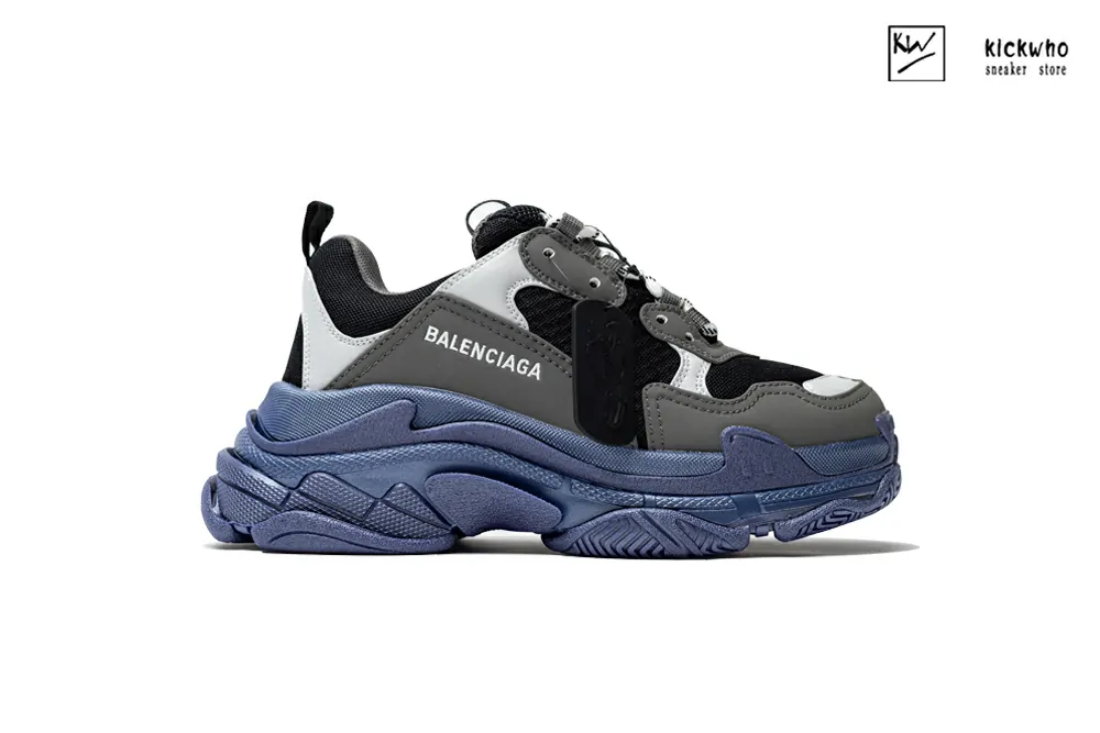 Ba*len*cia*ga triple s sneaker ''black grey deep blue''