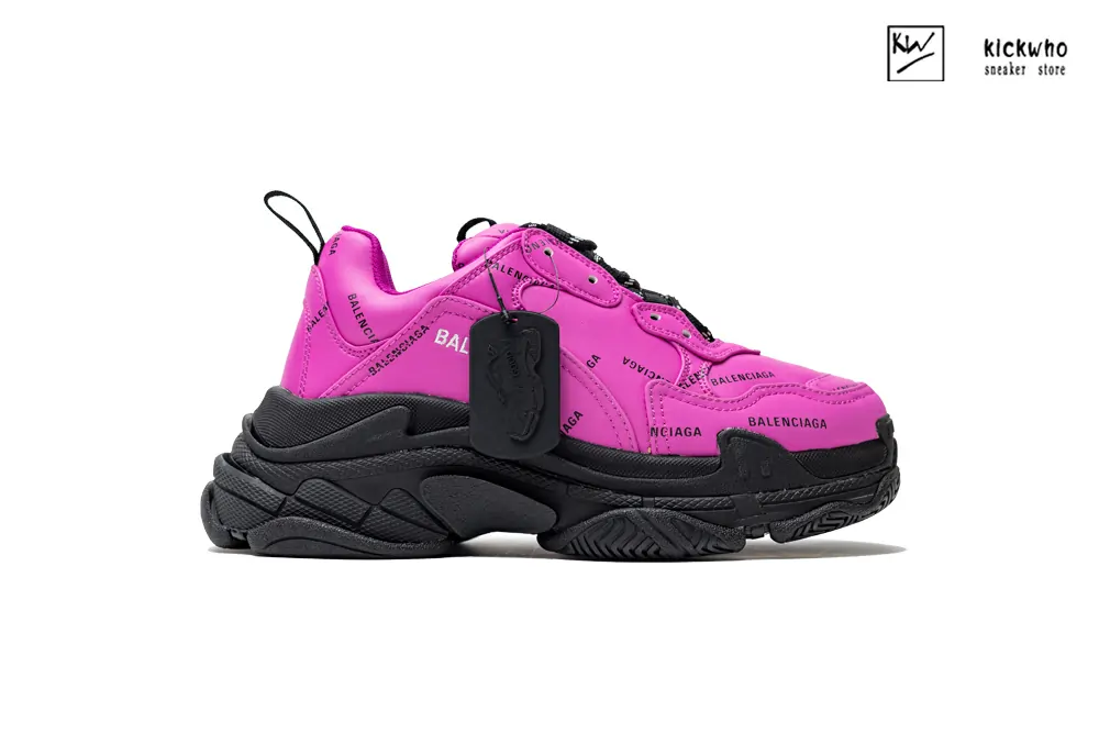 Ba*len*cia*ga triple s sneaker ''allover logo - red fluo black''