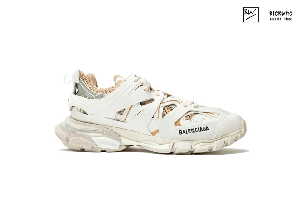 Ba*len*cia*ga track sneaker ''white brown''