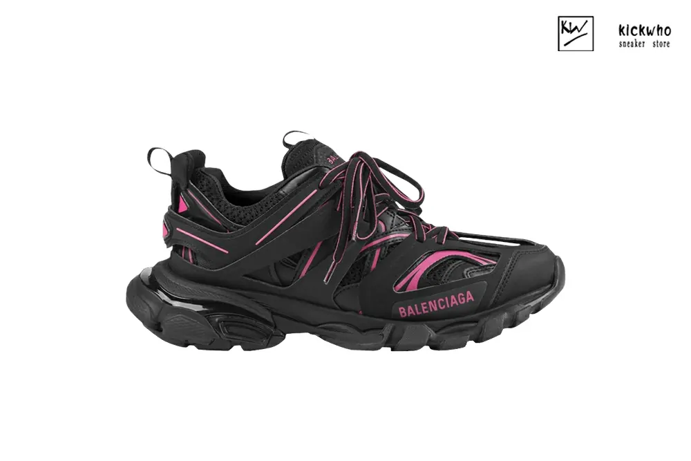 Ba*len*cia*ga wmns track sneaker ''black neon pink''