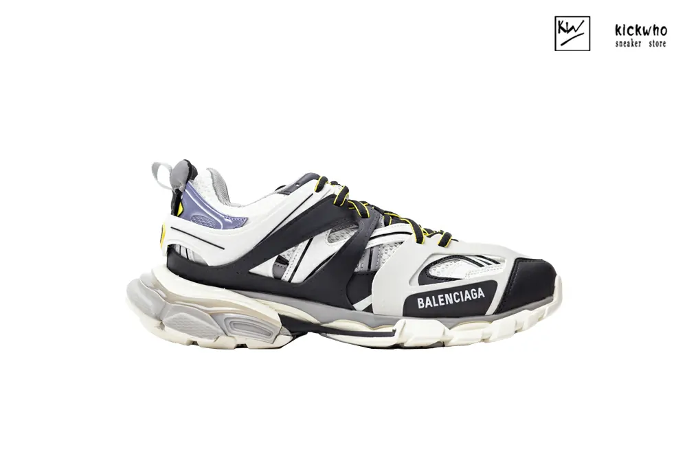 Ba*len*cia*ga track trainer ''black white purple''