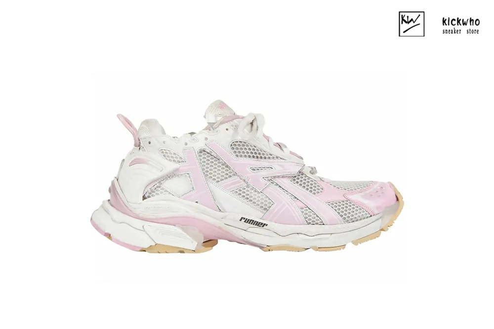 Ba*len*cia*ga runner pink white