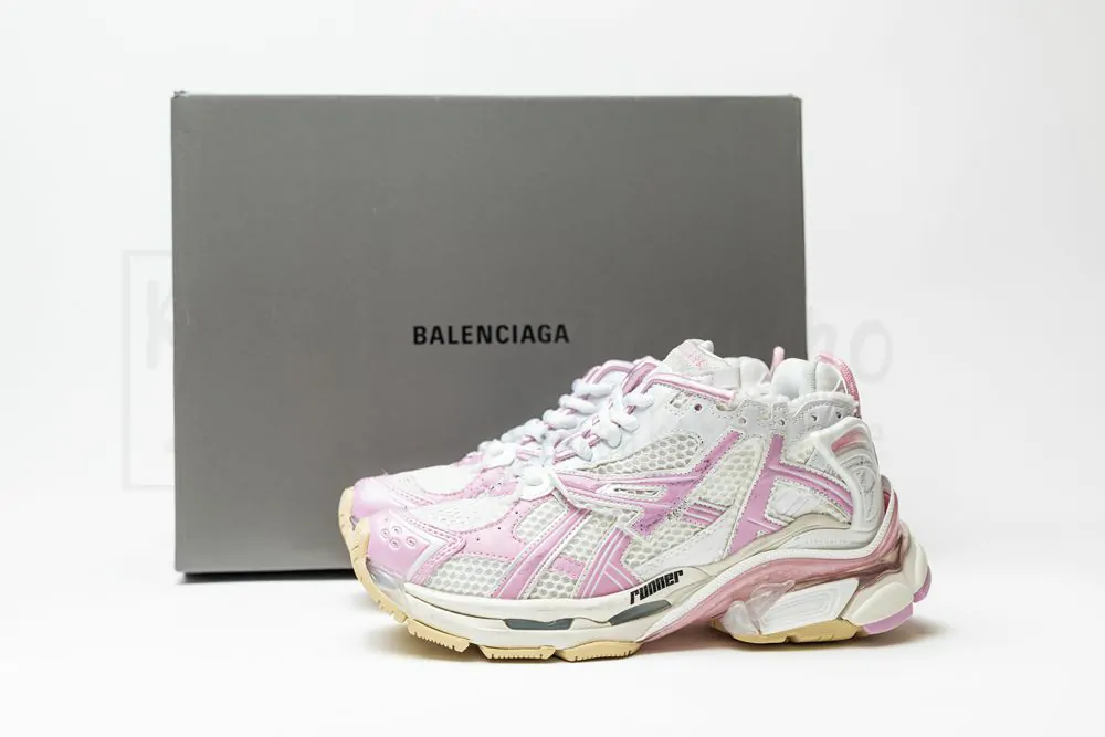 Ba*len*cia*ga runner pink white