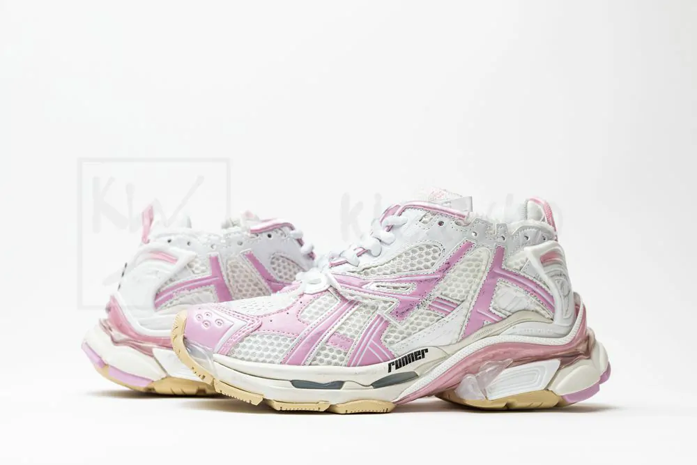 Ba*len*cia*ga runner pink white