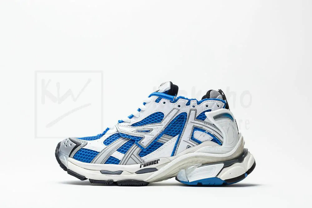 Ba*len*cia*ga runner blue white