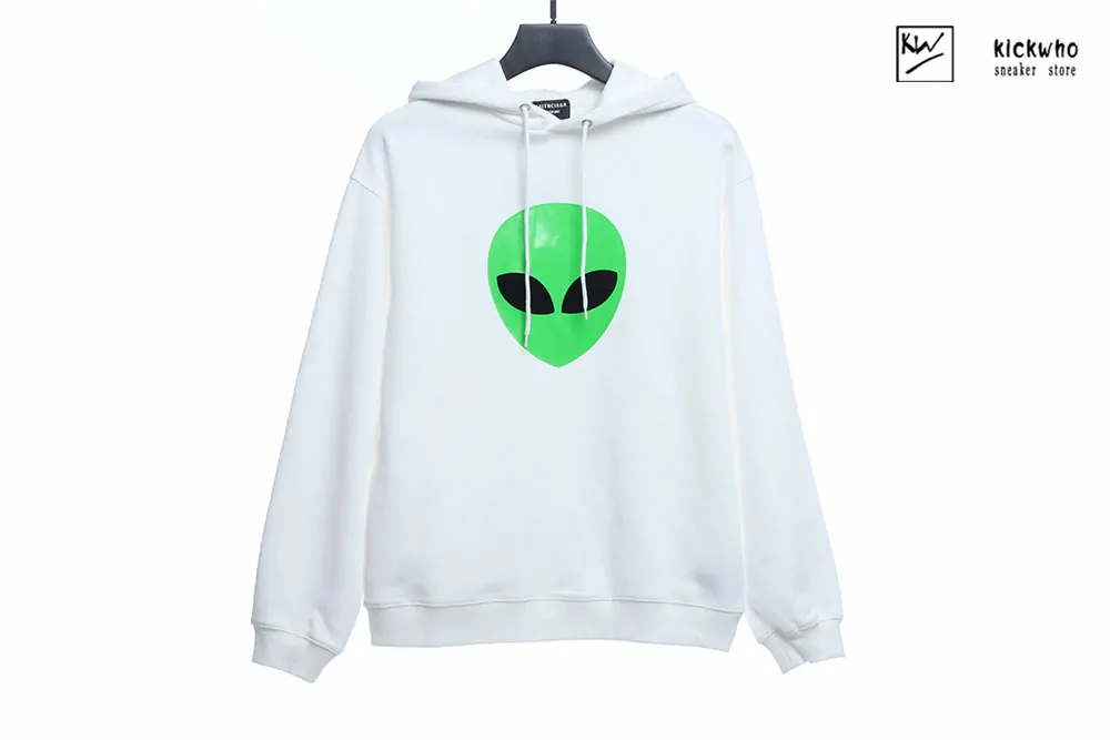 Ba*len*cia*ga alien hoodie white
