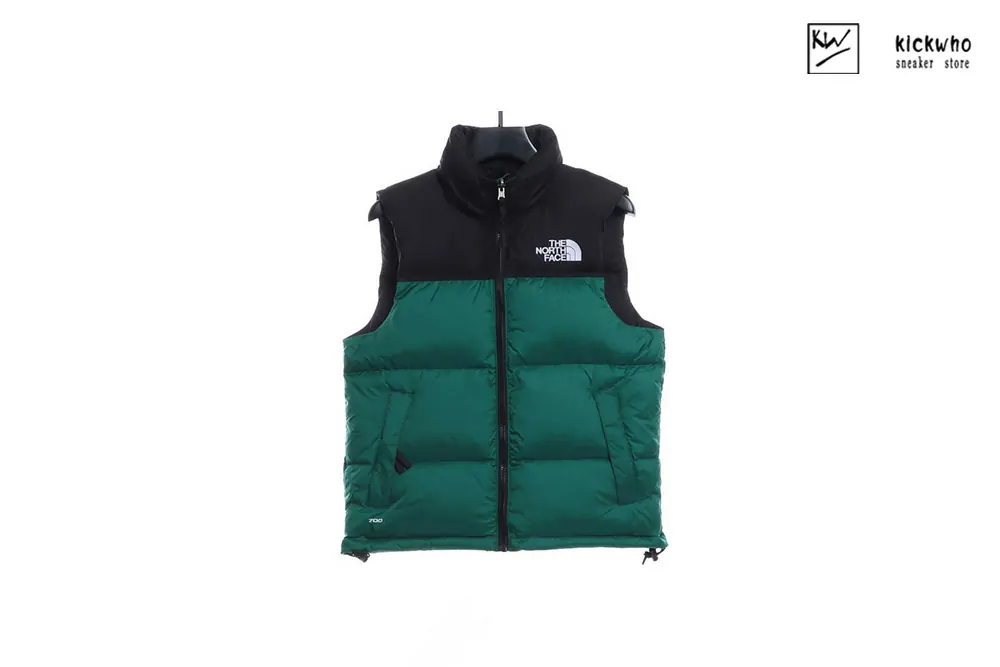 t*f 96 basic down vest green