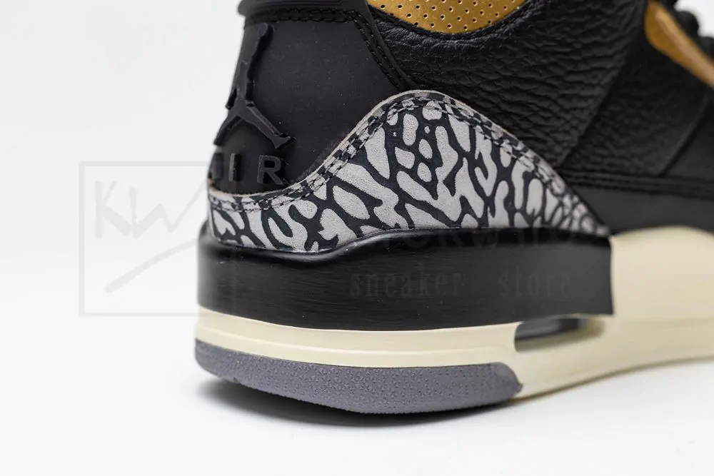 jordan 3 retroblack cement gold
