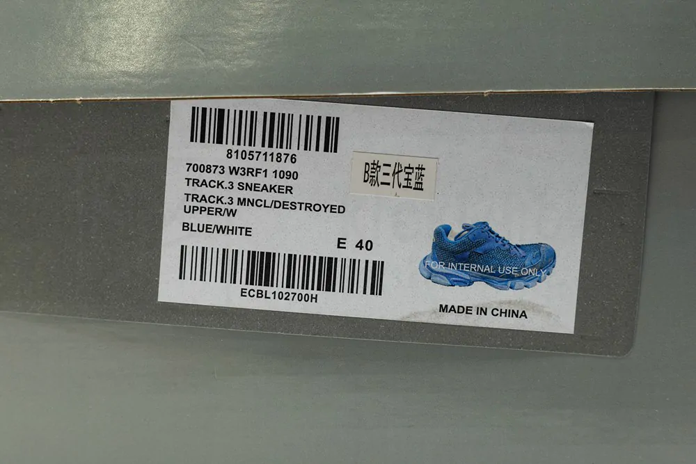 Ba*len*cia*ga track.3 sneaker in blue