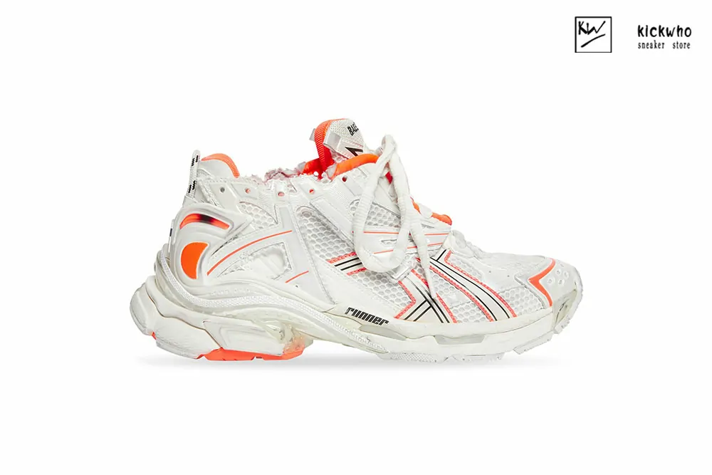 Ba*len*cia*ga runner white orange