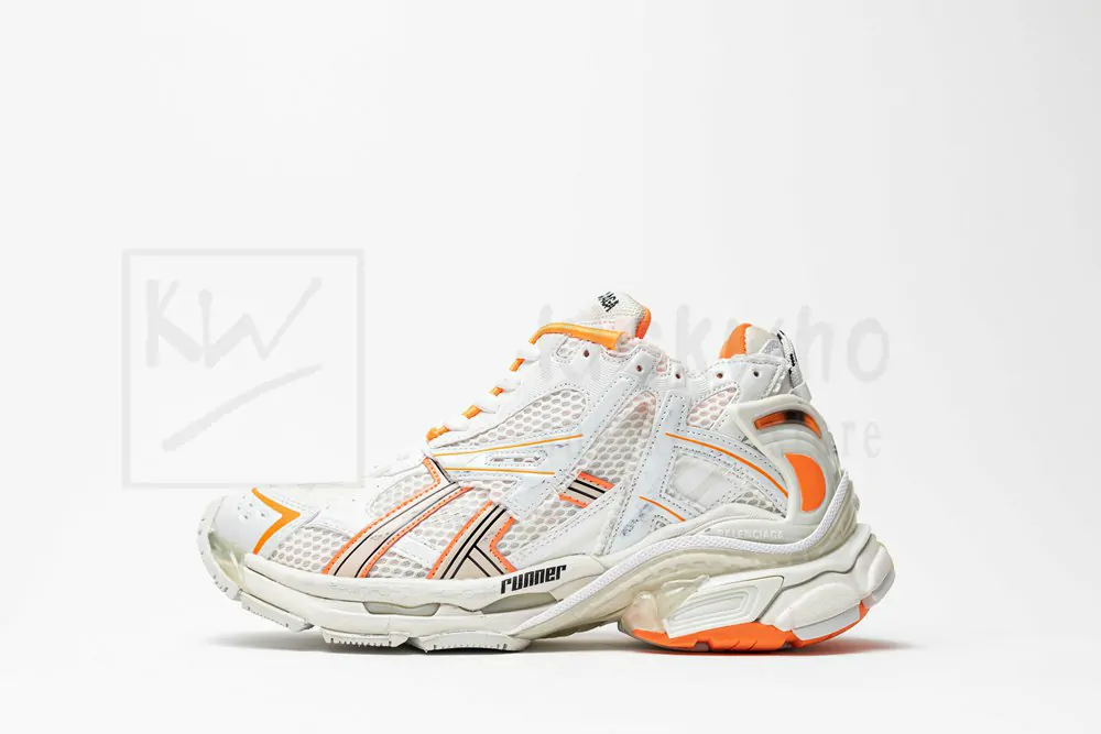 Ba*len*cia*ga runner white orange