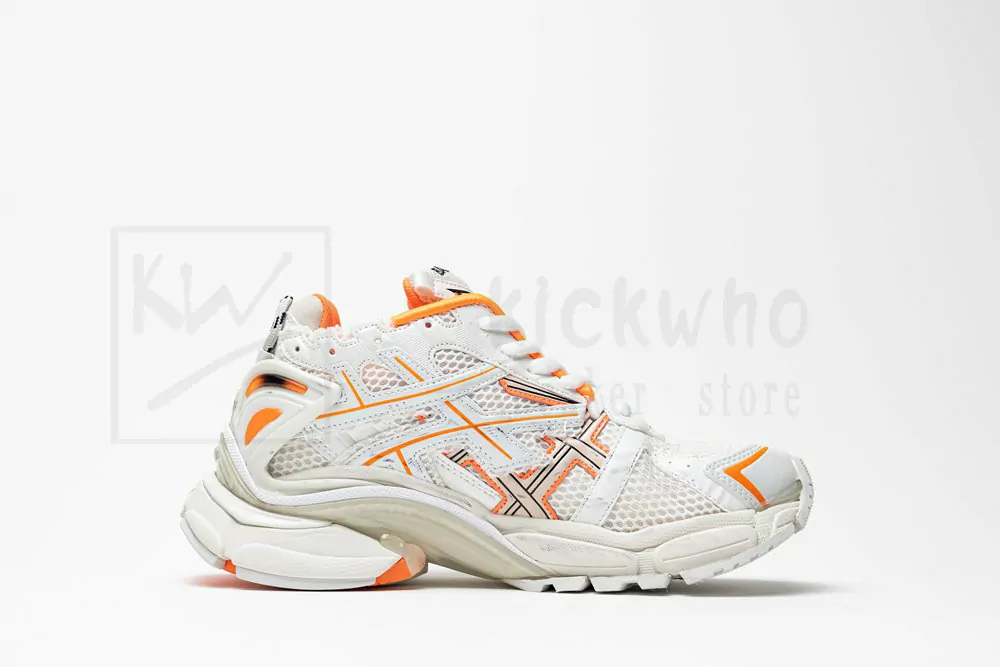 Ba*len*cia*ga runner white orange