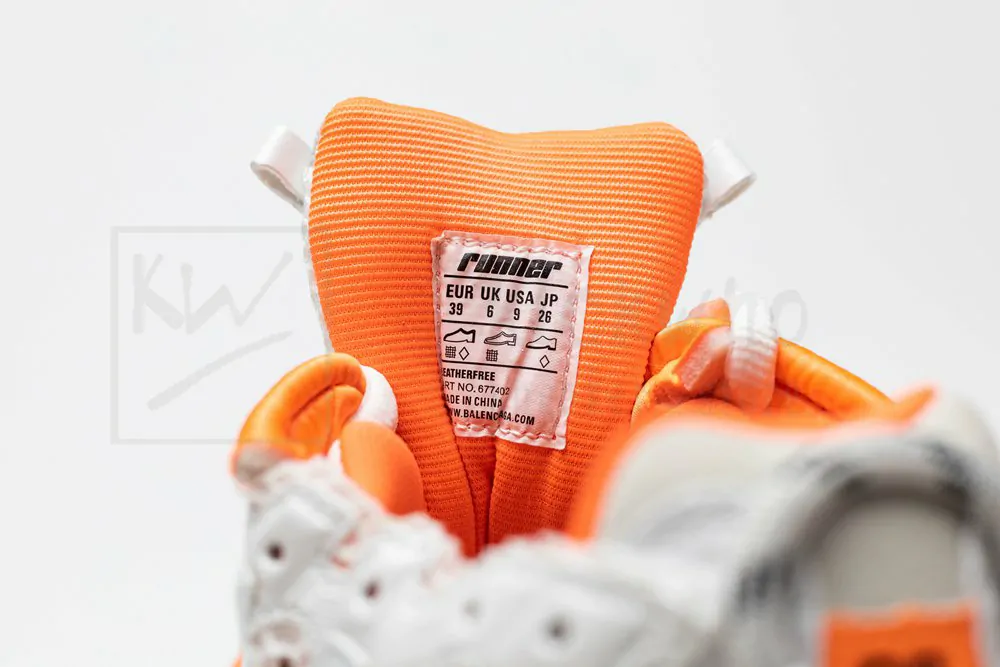 Ba*len*cia*ga runner white orange