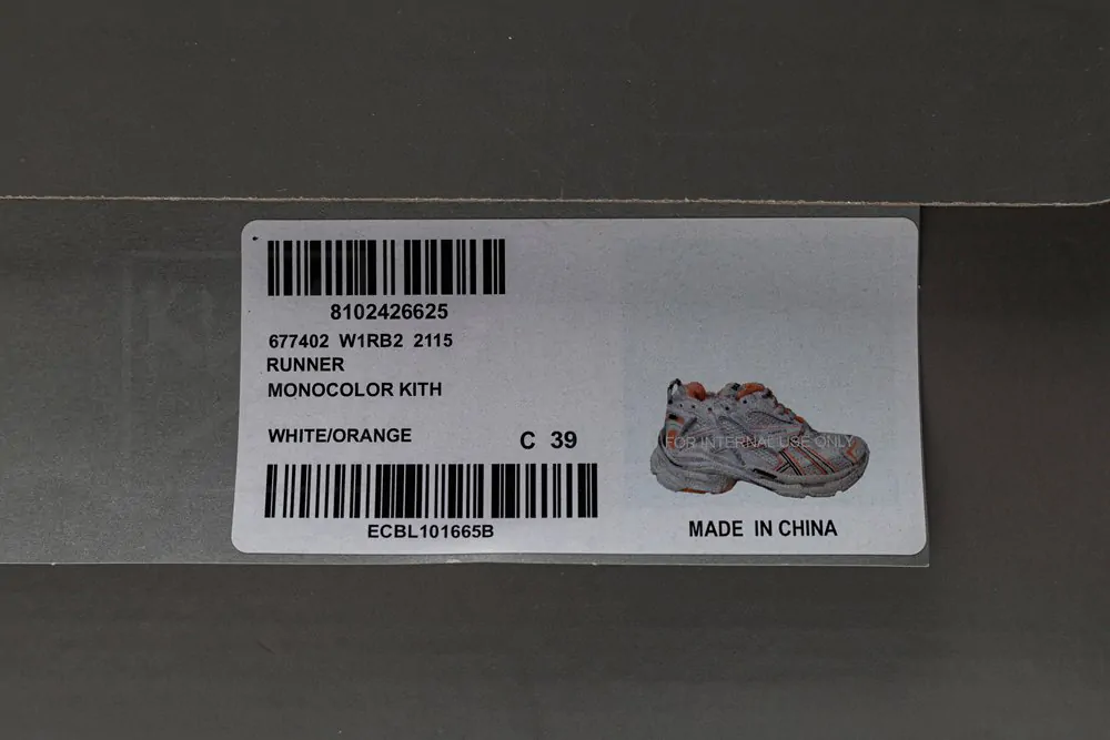Ba*len*cia*ga runner white orange