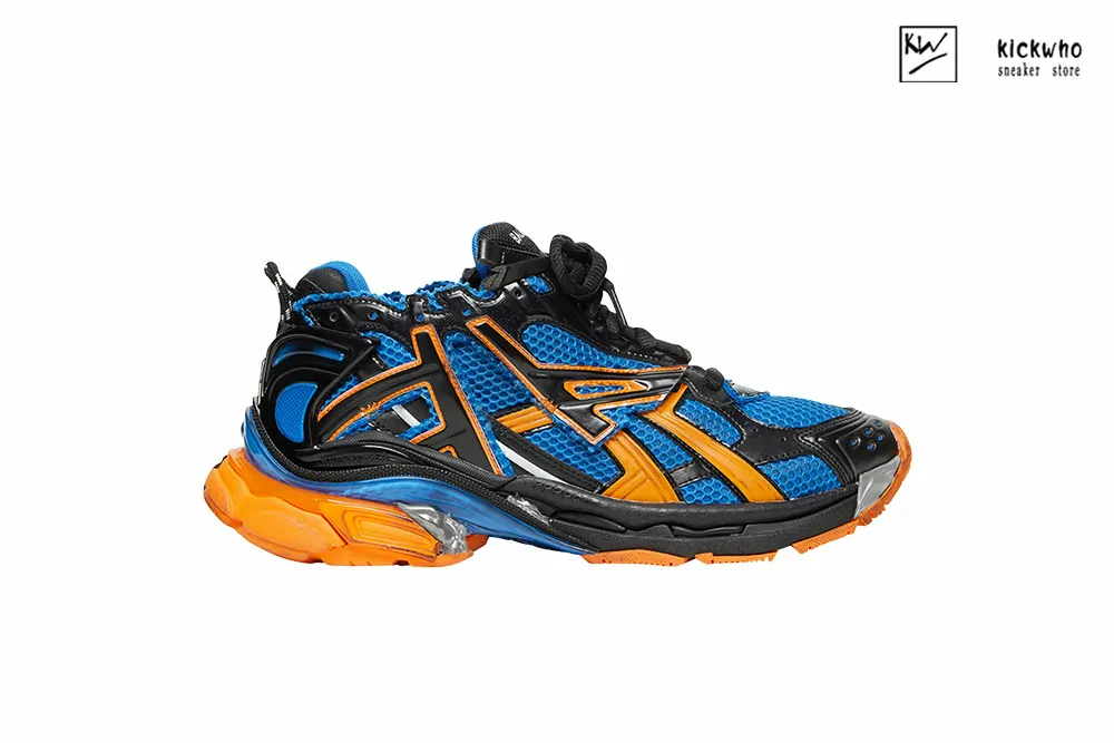 Ba*len*cia*ga runner sneaker blue orange