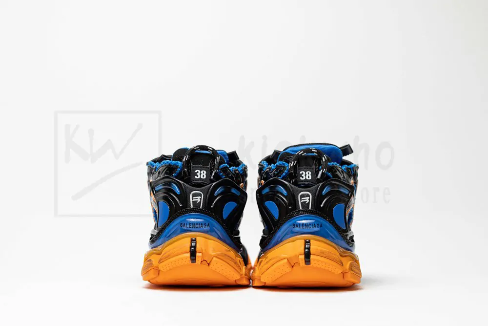 Ba*len*cia*ga runner sneaker blue orange