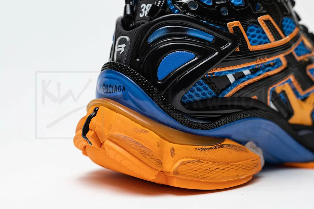 Ba*len*cia*ga runner sneaker blue orange