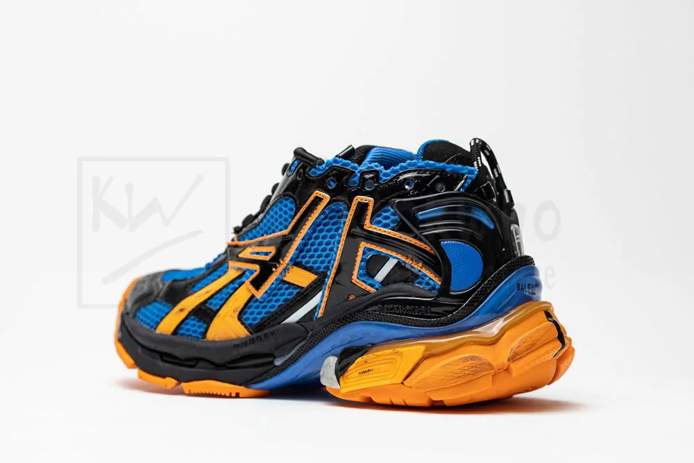 Ba*len*cia*ga runner sneaker blue orange